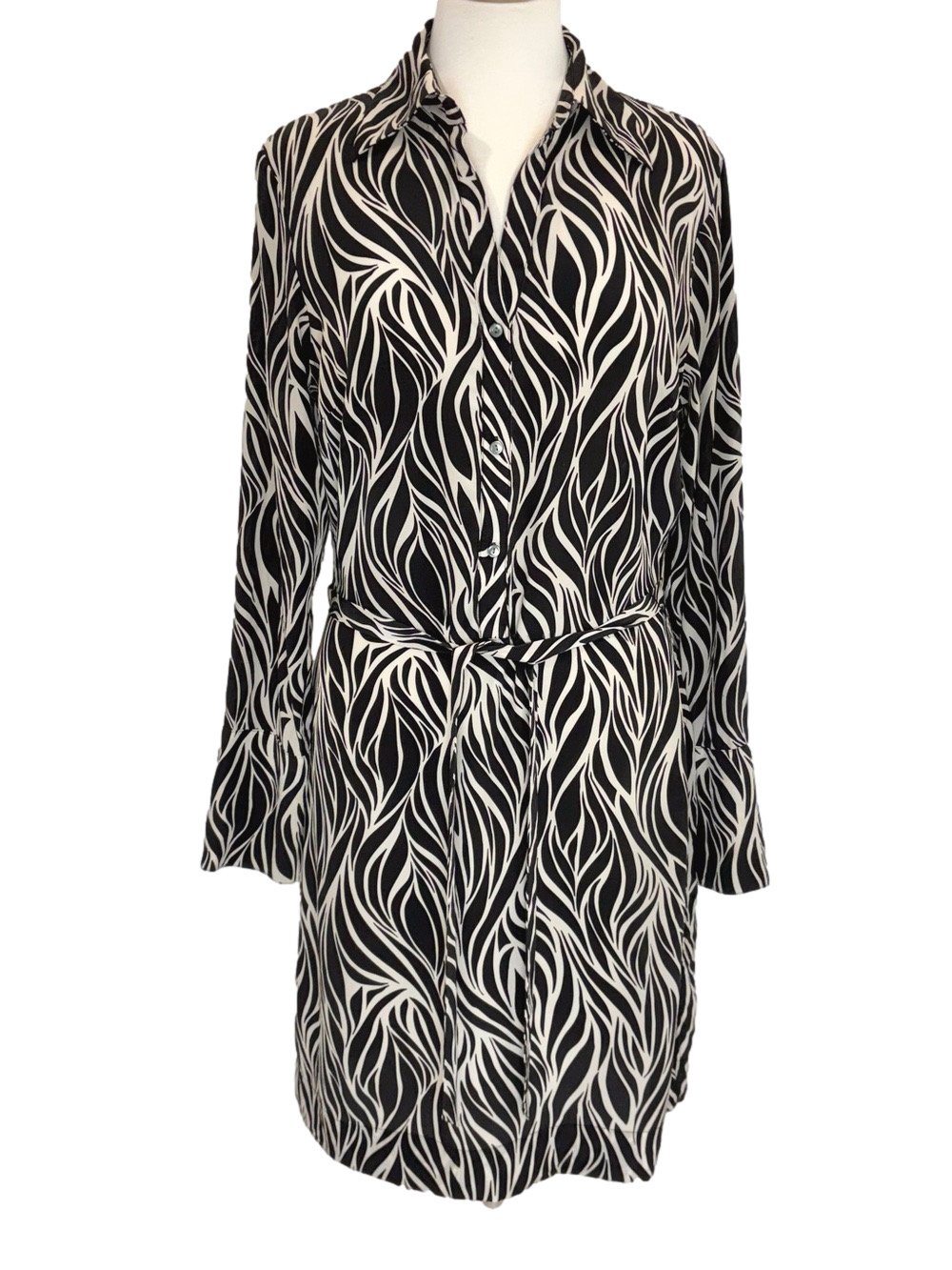 Nine West zebra pint silk dress